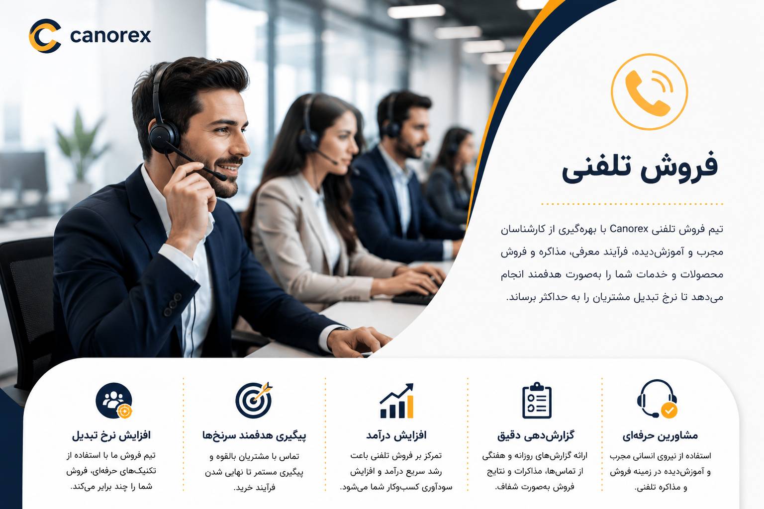 فروش تلفنی حرفه‌ای